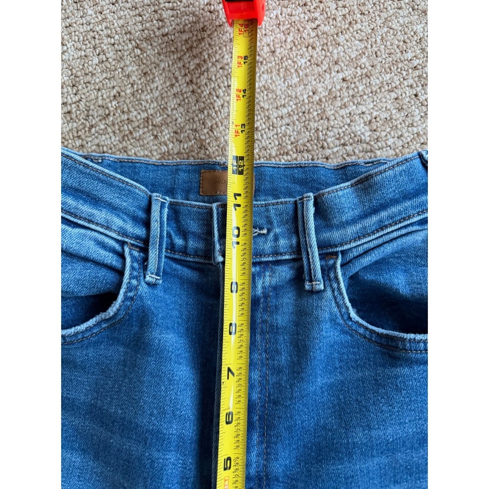 Mother 26 The Hustler Ankle Fray High Rise Bootcut Jeans Layover Wash - Picture 4 of 11